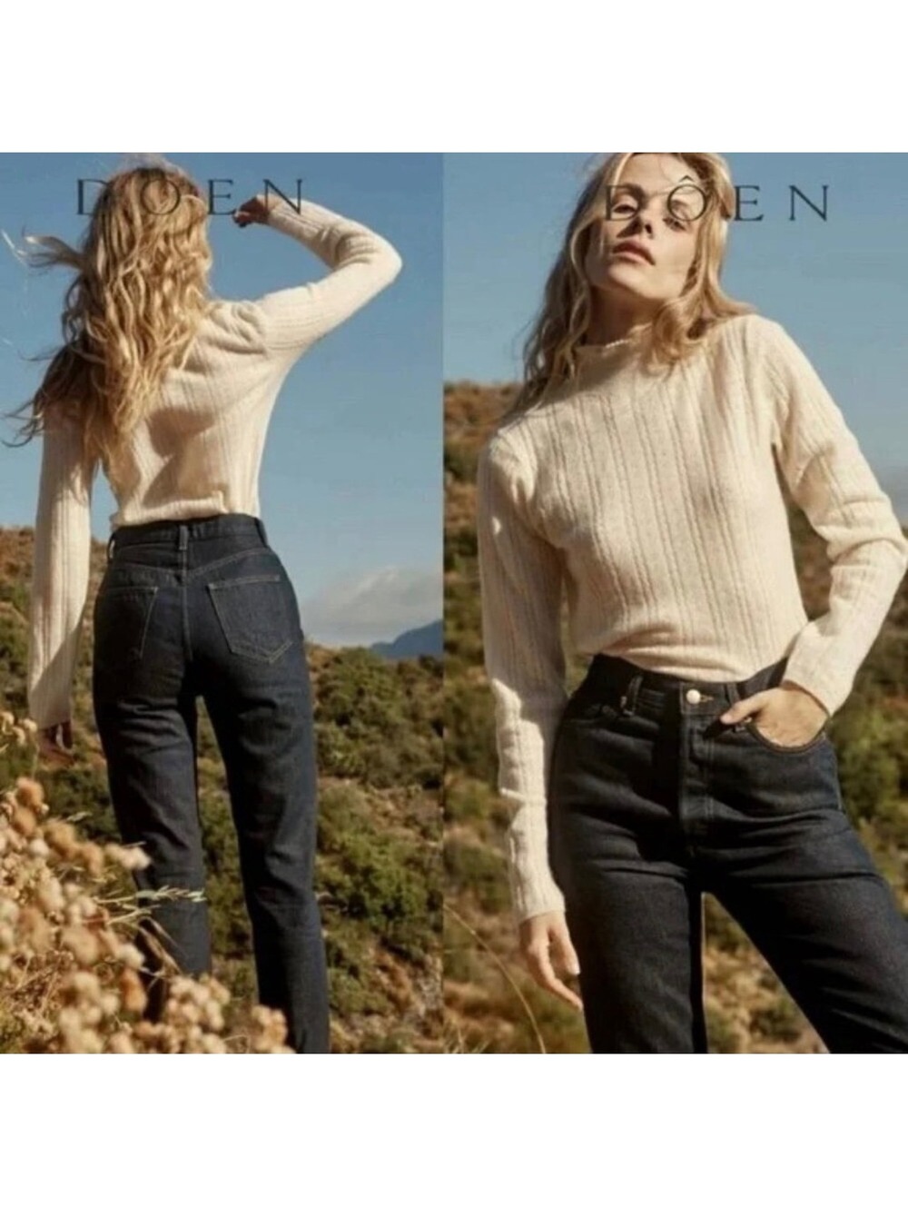 DÔEN Diana Jeans | Rare NWT | Size 28 | Rinse Wash Organic Cotton